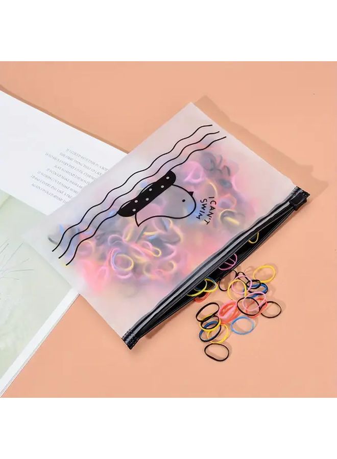 Large Size 50 Pieces Frosted Zipper Bags PVC Waterproof Storage For A5 Documents Cash Jewelry - Image 5