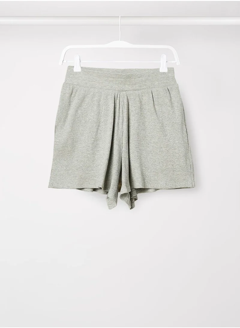 MANGO Youth Ribbed Shorts