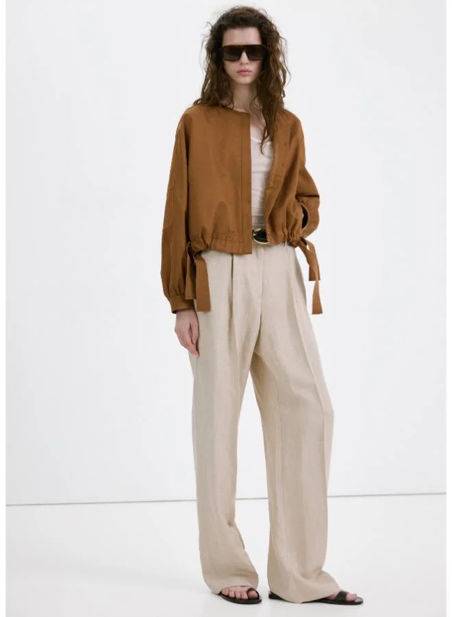 MANGO  Lyocell jacket with elastics for Women | Best Price UAE