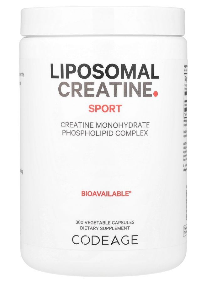 Codeage Sport Liposomal Creatine 360 Vegetable Capsules