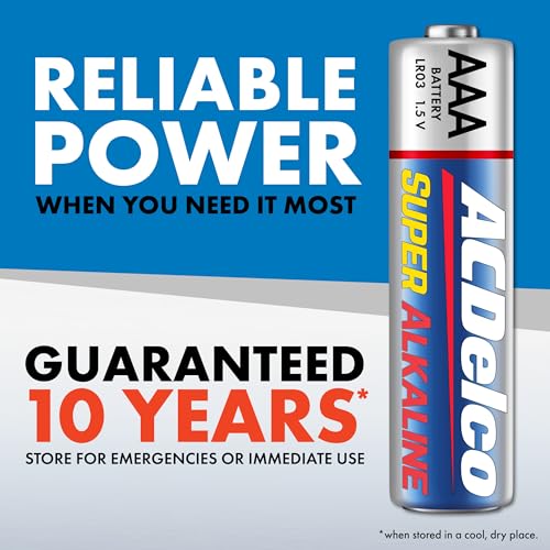 PowerMax ACDelco 100-Count Triple AAA Batteries, Maximum Power Super Alkaline Battery, 10-Year Shelf Life, Reclosable Packaging - Image 3