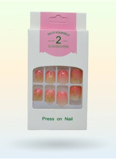 Generic Elegant Artificial Nails - 12 Pieces with Double-Sided Adhesive for a Perfect Look  - Image 1