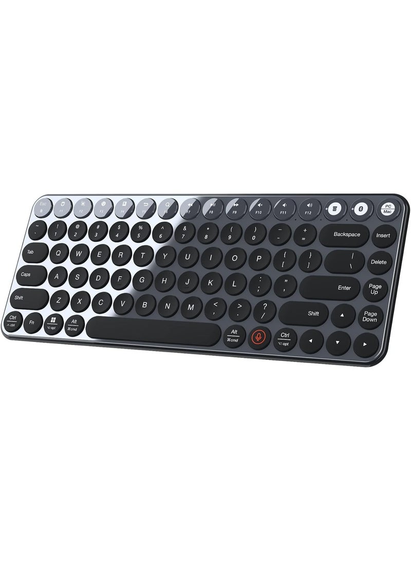 Smart Dual-Mode Wireless Connection Bluetooth Keyboard  85-Key Intelligent Voice Input - Image 1