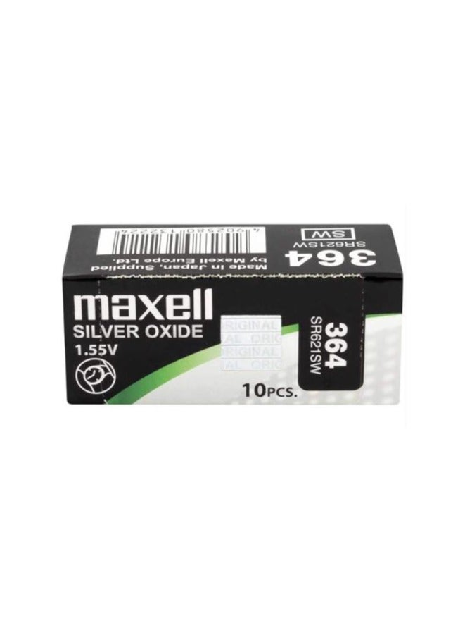 Maxell 364/SR621SW 1.55V Battery- 10 Pieces - Image 3