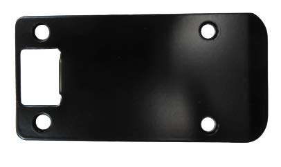Don-Jo EL104-622 RC Black Extended Lip Strike Plate 4 1/2" Overall Length - Image 3