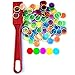 Dacefloy Magnetic Wands and Bingo Chips Set Magnet Wand 100 Multicolour Metal Ringed Discs Kids Science STEM Kit Learning Accessories Family Game Night Tokens - Image 2