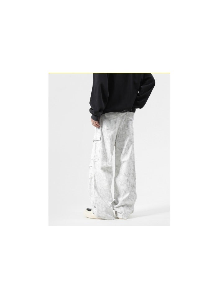 C315-G3062 has been measured data dirty pants heavy industry washing workwear jeans shed shot  - Image 2