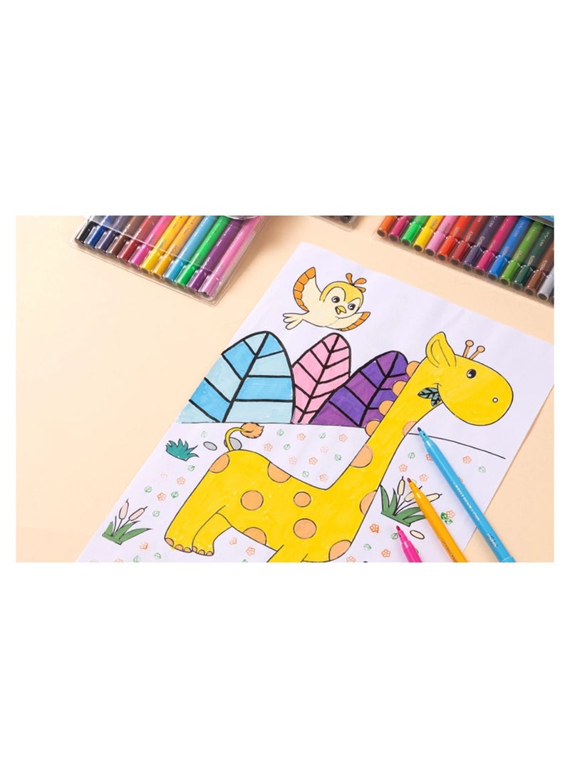 Deli 12-Piece Felt Colouring Pens Multicolour - Image 4