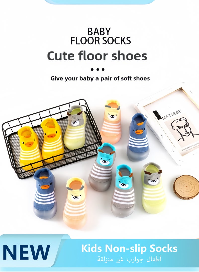 Kids Non-slip Socks: Thin Summer Style for Boys&Girls, Yoga/Floor Socks, Indoor/Early Education Centers/Playgrounds/Trampoline Parks, Baby Friendly.  - Image 2