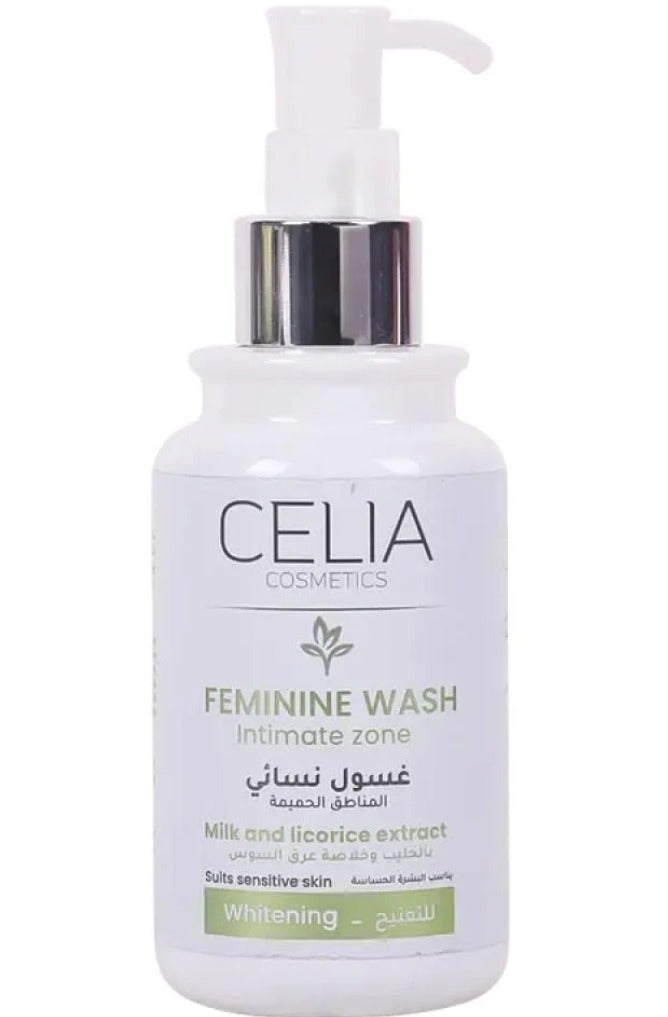 سيليا كوزمتكس غسول سيليا كوزمتكس النسائي للمنطقة الحساسة بخلاصة الحليب وعرق السوس (للتبييض)