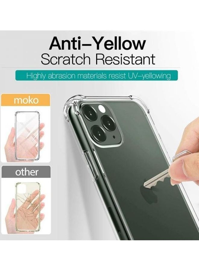 vesus Compatible With iPhone 11 Pro Case, Reinforced Corner TPU Bumper Anti-Yellow Transparent Hard Panel Cover Fit Apple Iphone 11 Pro 5.8 Inch 2019 Crystal Clear - Image 2