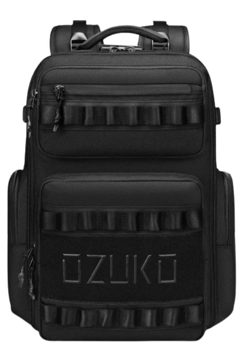 OZUKO 9797L Travel Laptop Backpack – USB Port, Water-Resistant, Airline-Approved, Black - Image 1
