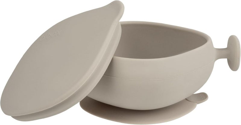 b.box Baby Bowl with Suction Cup and Lid - 100% Platinum Silicone