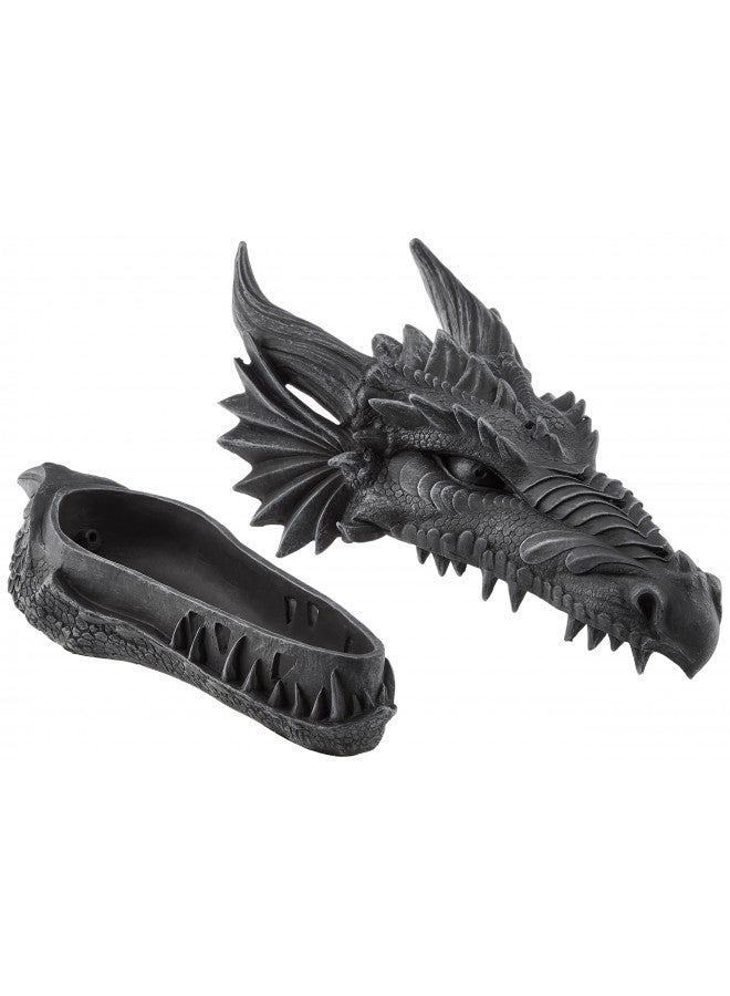 Design Toscano Stryker the Smoking Dragon Sculptural Incense Box - Image 2