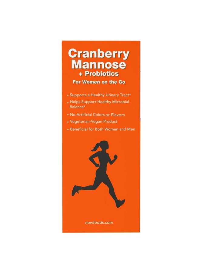 now Supplements Cranberry Mannose + Probiotics With A Blend Of 10 Probiotic Bacterial Strains 24/Box  - Image 4