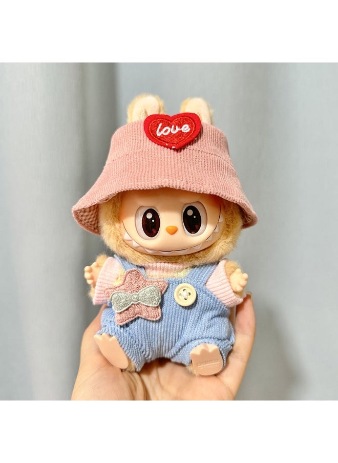 LABUBU Second Generation Blind Box Labubu Clothes Soft Rubber Face Pendant - Labubu Sit Party Series 