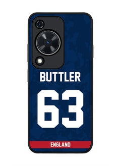 Stylizedd Rugged Black edge case for Huawei nova Y72 / Huawei Enjoy 70 4G, Slim fit Flexible Anti Drop Thin Cover - Team England Jos Buttler, Jersey No 63  - Image 1