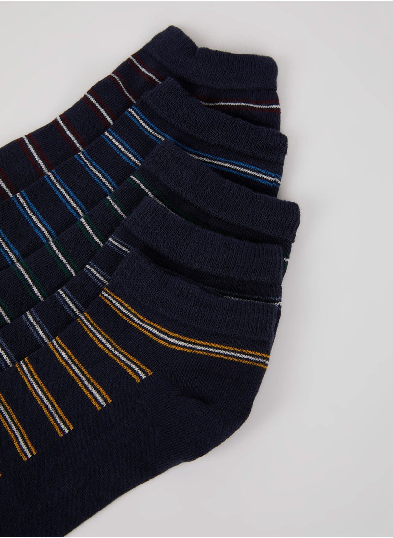 DeFacto 5-Pack Cotton Striped Ankle Socks  - Image 5
