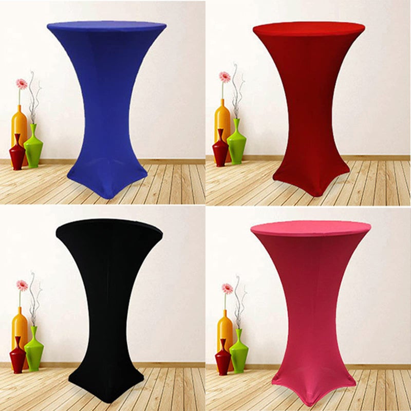fhberni 2 pack 24 × 43 بوصة كوكتيل أخضر tablecloth دنة جولة الغلاف الجدول المجهزة لحفل حفلات حفلات الزفاف - Image 4