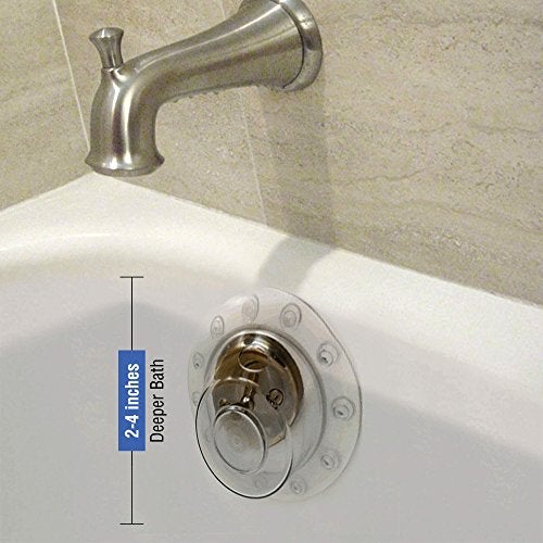 IndulgeMe Overflow Drain Cover, 4 Inch Diameter, Enjoy a Deeper Bath, Fits Most Bathtubs Drain Covers - Image 2