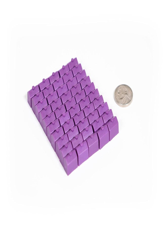 Morrison Games Plastic Houses: Purple Color Board Game Replacement House (Colored Miniature Town & City Buildings, Board Game Playing Pieces) | 50 Pieces - Image 3