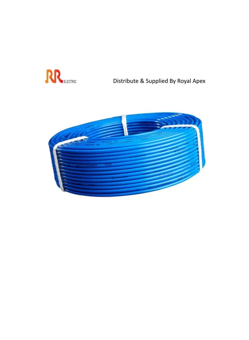 RR RR Multi Strand Pure Copper Single Core Flexible Cables | Trirated Electrolytic Conductor up to 105C Fire Resist Electric Panel Wire | BS6231 ISO9001 CE Compliant 100Y(90m) Roll (4mm, Blue)  - Image 3