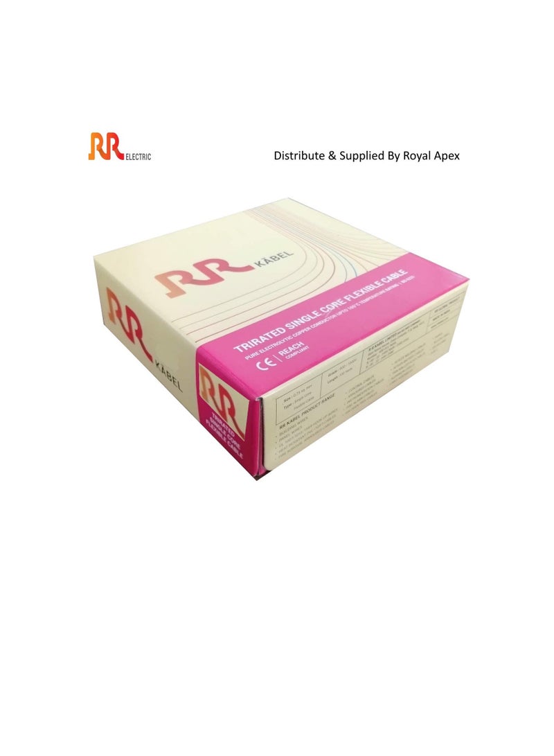 RR RR Multi Strand Pure Copper Single Core Flexible Cables | Trirated Electrolytic Conductor up to 105C Fire Resist Electric Panel Wire | BS6231 ISO9001 CE Compliant 100Y(90m) Roll (4mm, Blue)  - Image 1