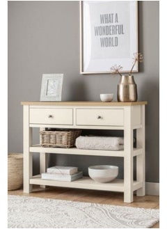 Art Wood Console Tables 30x110x90 Cm-Off White 