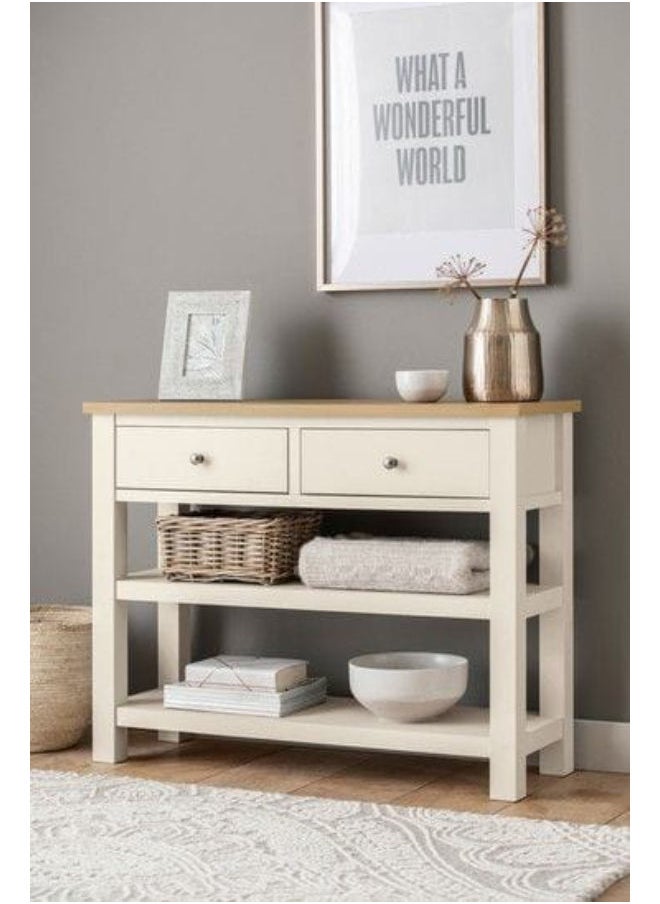 Art Wood Console Tables 30x110x90 Cm-Off White 