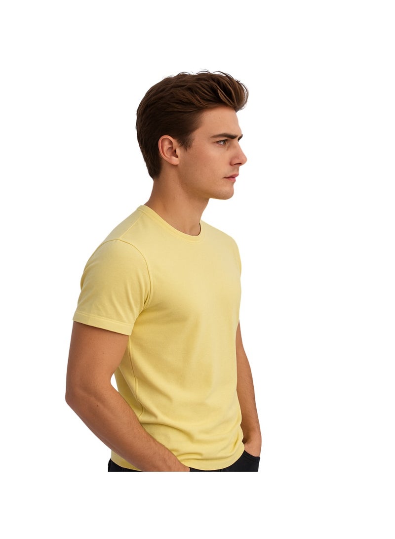 برينت شوب فور مي تي شيرت رجالي برقبة مستديرة للكبار 170 جرامًا في المتر المربع من القطن الخالص الألوان الأساسية - Image 4