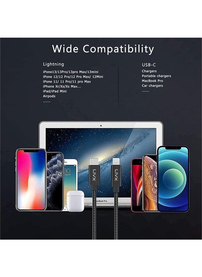 Livx - Horizontal 20W Type C To Lightning iPhone iPad Fast Charging and Data Cable 3 Meters IPBLT-03 - Image 1