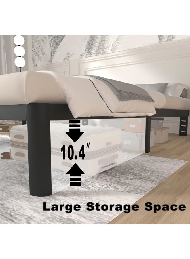 ITIMIDI 12 Inch Full Bed Frames, Metal Full Size Platform Bed Frame with Round Corner Legs, Heavy Duty Steel Support 3500 LBS, Storage Space, No Box Spring Needed, Noise Free, Easy Assembly - Image 4