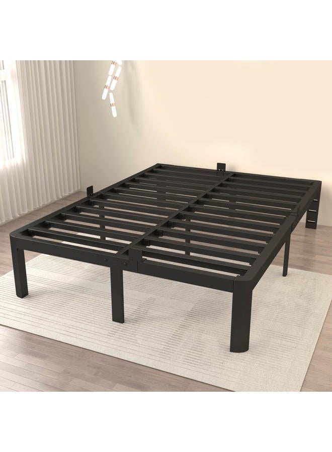 ITIMIDI 12 Inch Full Bed Frames, Metal Full Size Platform Bed Frame with Round Corner Legs, Heavy Duty Steel Support 3500 LBS, Storage Space, No Box Spring Needed, Noise Free, Easy Assembly - Image 1