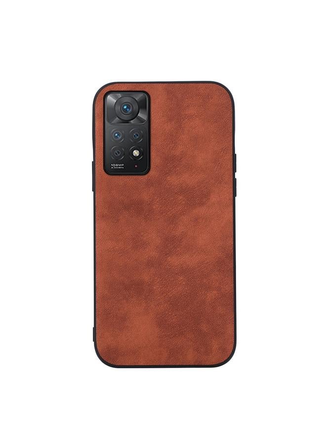 The Bros Case For Xiaomi Redmi Note 11 Pro Morocco Texture PU Shockproof Phone Case