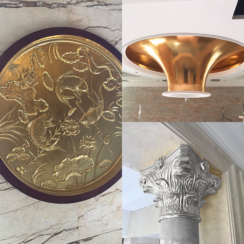 Yongfoil [Little Red Book Burnt Foil Copper Foil Aluminum Foil] Decoration Painting Art Sticker Imitation Gold Foil Paper Copper Foil - Image 4