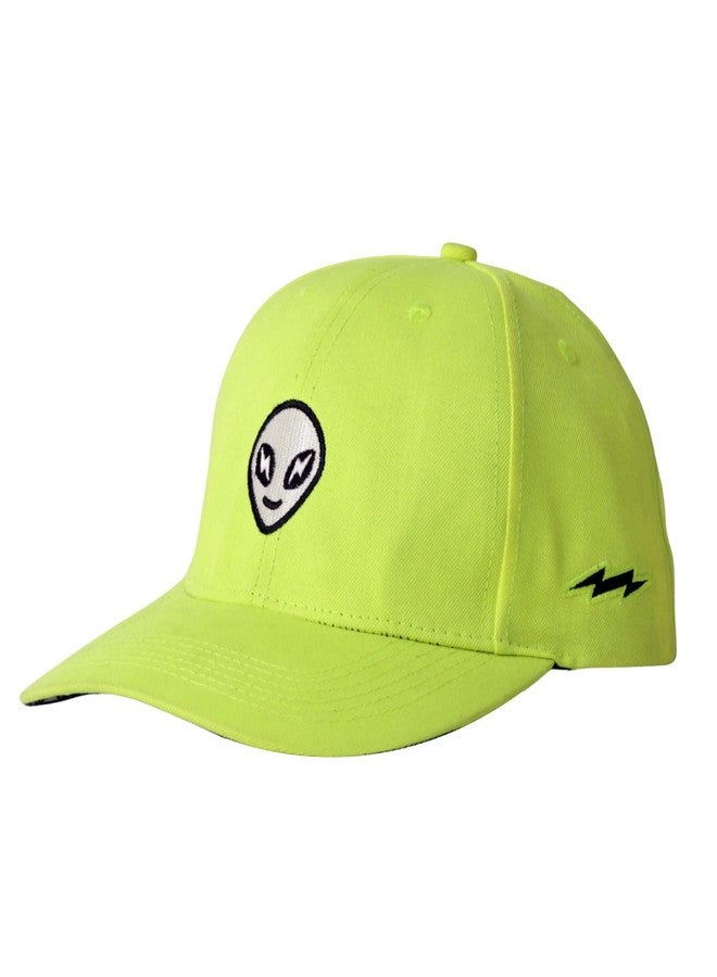 Supervek Alien Neon Green Baseball Cap - Premium Snapback Cap for Men & Women - Stylish Travel Streetwear - Baseball Caps for Men - Original Caps for Men - GenZ Fashion Accessory - Image 4