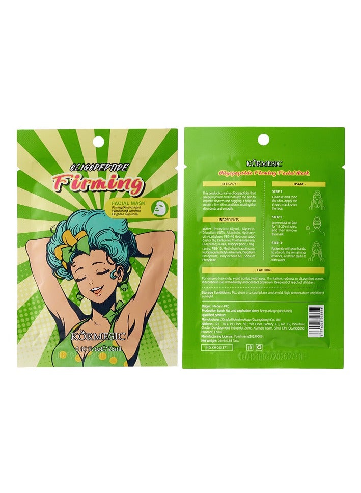 Kormesic Oligopeptide Firming Sheet Mask Set - 5 Pack (25ml Each)  - Image 1