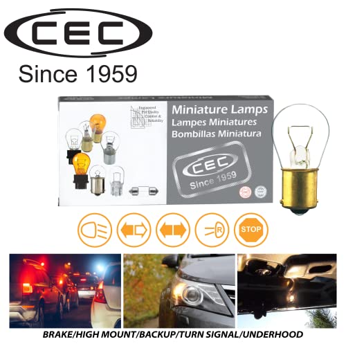 CEC Industries 1141 Single Contact Bayonet 12.8V 18.4W Miniature Bulb (10-Pack) - Image 4