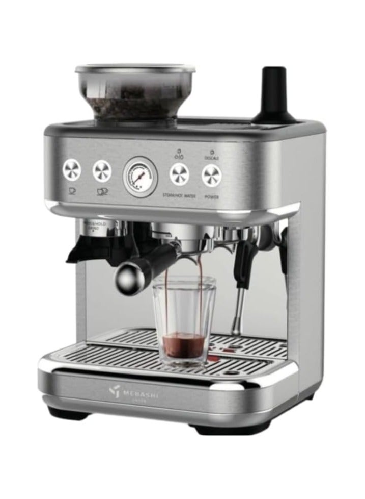 MEBASHI Commercial Coffee Machine with CF Grinder, 2.3L Capacity, 15 Bar Pressure, Stainless Steel (ME-CCM2053)(1770W) - Image 4