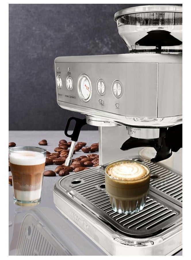 MEBASHI Commercial Coffee Machine with CF Grinder, 2.3L Capacity, 15 Bar Pressure, Stainless Steel (ME-CCM2053)(1770W) - Image 3