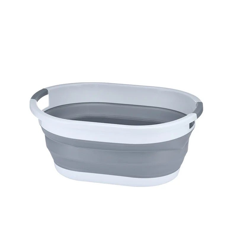 Y&D Collapsible Laundry Basket with Handle - Portable Plastic Dirty Clothes Storage for Baby, Pets & Bath - Space Saving Organizer - Image 1