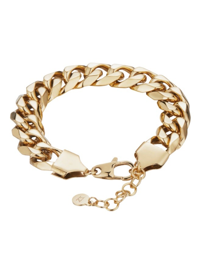 زنك سوار نسائي من زينك باللون الذهبي من الستانلس ستيل | ZFBR019G12M - Image 2