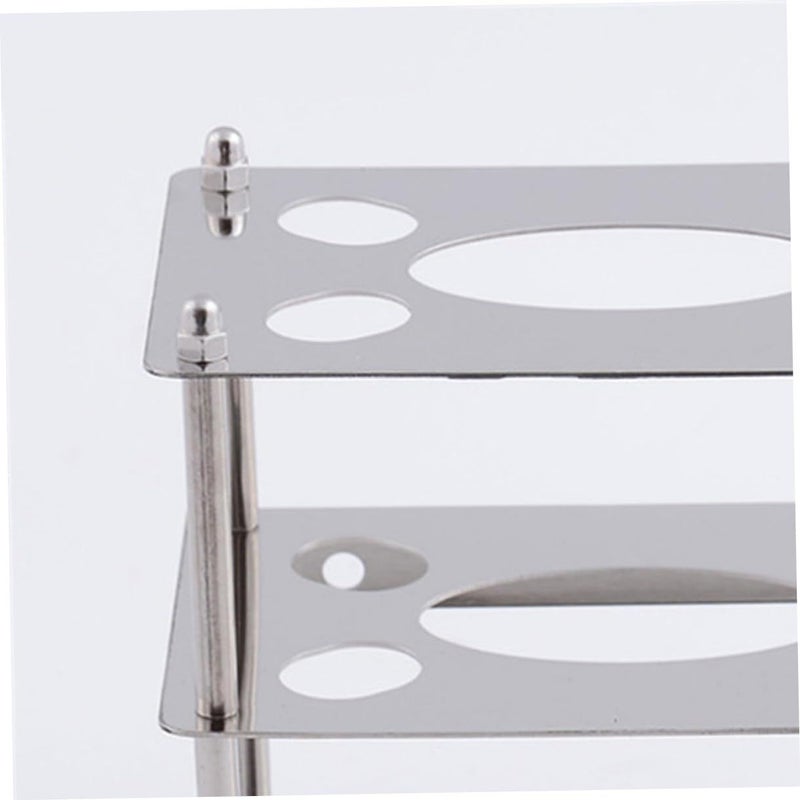 Stainless Steel Toothbrush Holder 2 Pack Vertical Design Wall Mounted Bathroom Countertop Organizer For Home Hotel - Image 3
