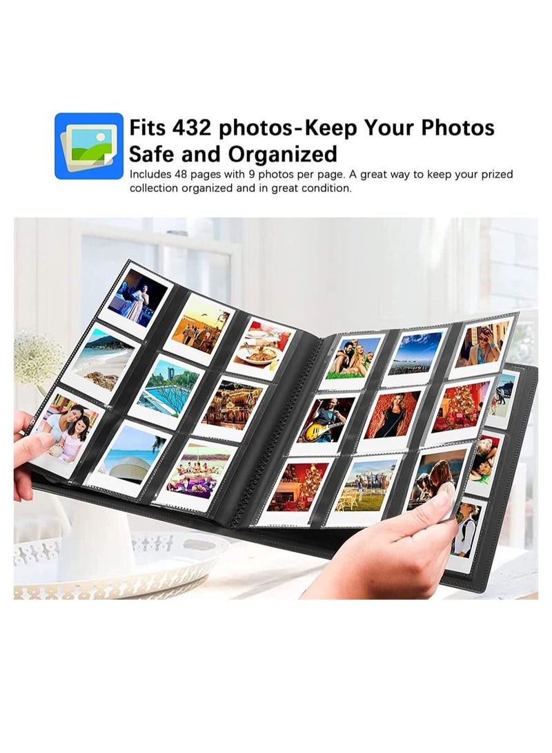 SYOSI 432 Pockets Photo Album for Fujifilm Instax Mini 11 90 70 9 8 LiPlay Instant Camera for Polaroid Snap SnapTouch PIC 300 Z2300 Instant Camera - Image 2