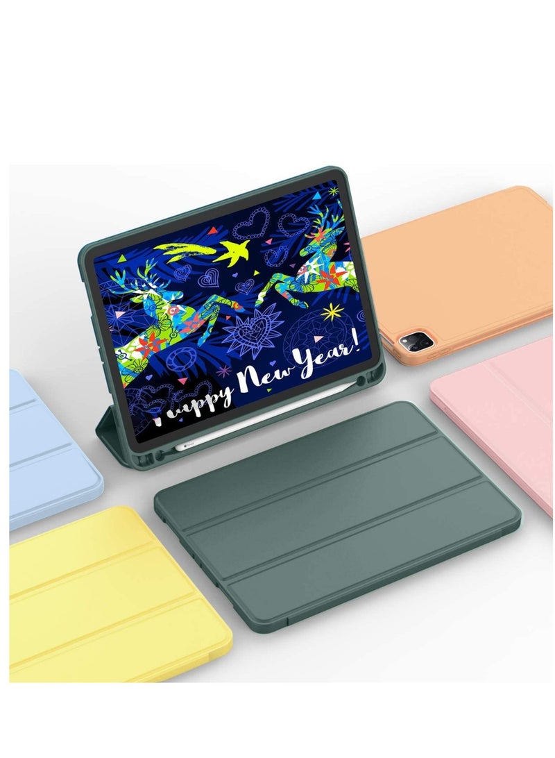 ELTRAZONE iPad Pro 12.9 Case 2020 with Pencil Holder (4th Generation), Premium Protective Case Cover with Soft TPU Back and Auto Sleep/Wake Feature for 2020/2018 iPad Pro 12.9 (Midnight Green) - Image 5