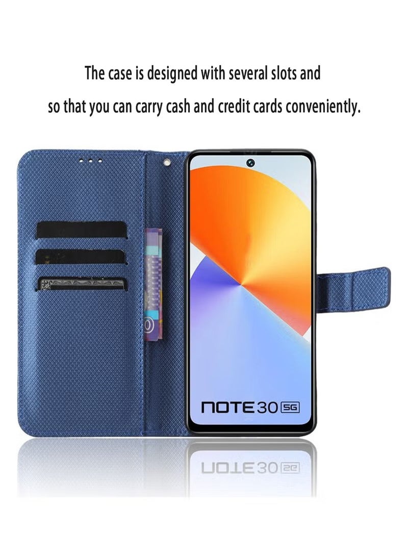 X-level Infinix Note 30 5G/X6711 Phone Case Cover with Full Body Camera Len Protector PU Leather Wallet Card Holder Shockproof Protective Back Cover with Release Hand Phone Holder Daily Video Kickstand  - Image 4