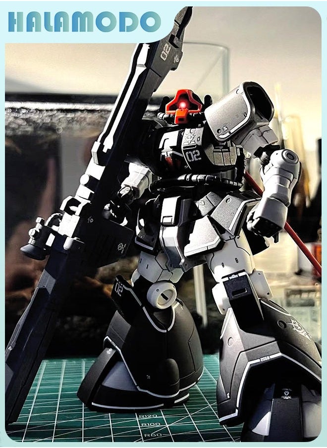 HALAMODO Gundam X-02-Demon King Action Figure Mecha Warrior Assembly Model with Stickers and Stand, a Super Cool Desktop Decoration, an Assembly Toy Loved by Both Boys and Girls  - Image 3
