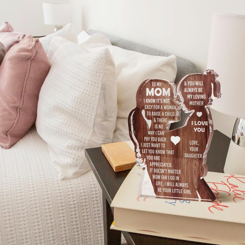 MAMAGIFTREE Mom Christmas Gifts from Daughter 2024  Stocking Stuffers for Mama  Best Mom Ever  Unique Birthday Present Ideas for New Mom First Time Mom - Desk Decor Acrylic Sign - Image 5
