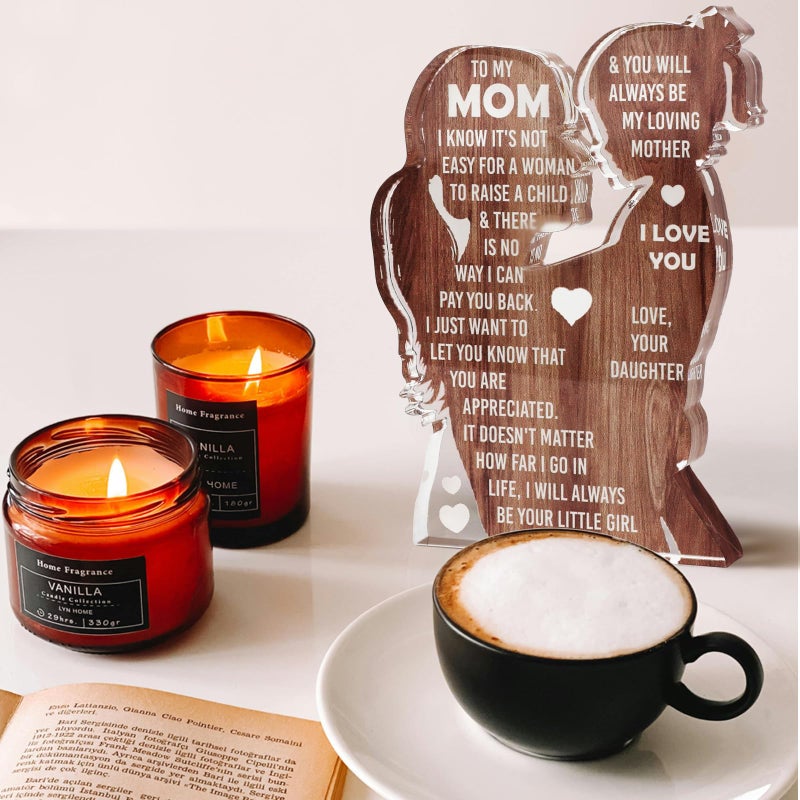 MAMAGIFTREE Mom Christmas Gifts from Daughter 2024  Stocking Stuffers for Mama  Best Mom Ever  Unique Birthday Present Ideas for New Mom First Time Mom - Desk Decor Acrylic Sign - Image 3