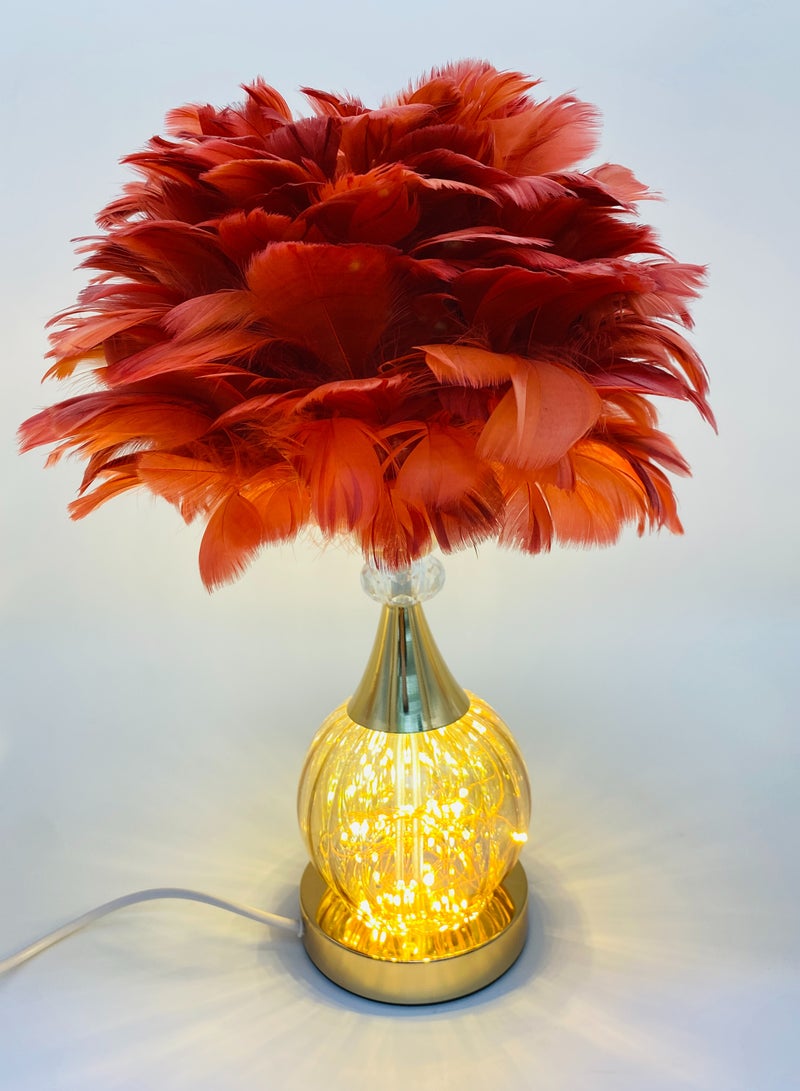 SUKILO Feather LED Bedside Lamp – Shade Dimmable Night Table Lamp -Soft Glow Dandelion Night Light with 3-Color Temperature | Decorative Table Lamp for Bedroom, Study, Gifts - Image 2